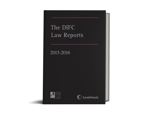 The DIFC Law Reports - 2015/2016